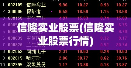 信隆实业股票(信隆实业股票行情)