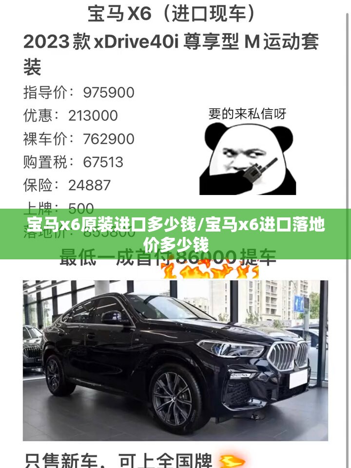 宝马x6原装进口多少钱/宝马x6进口落地价多少钱