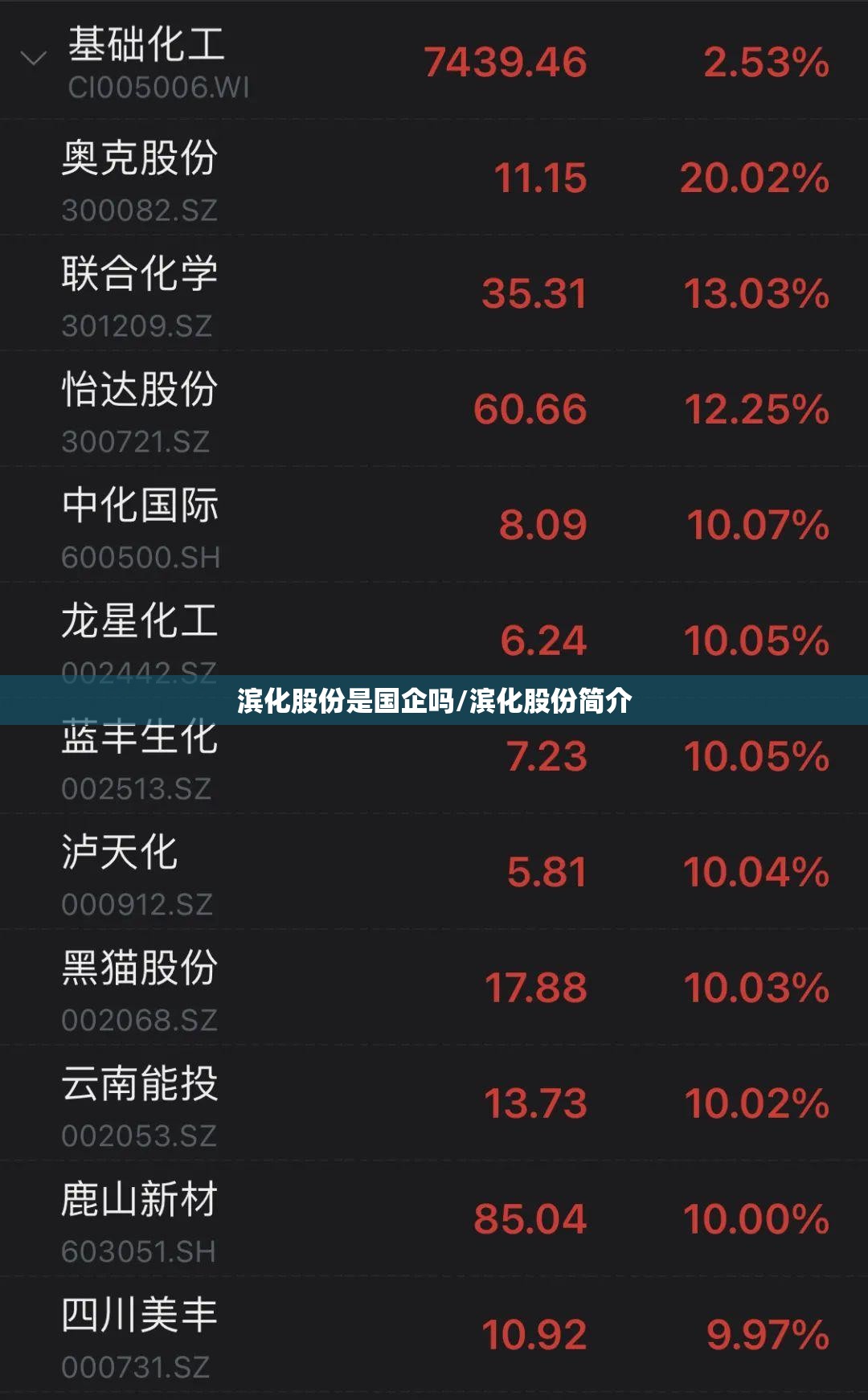 滨化股份是国企吗/滨化股份简介