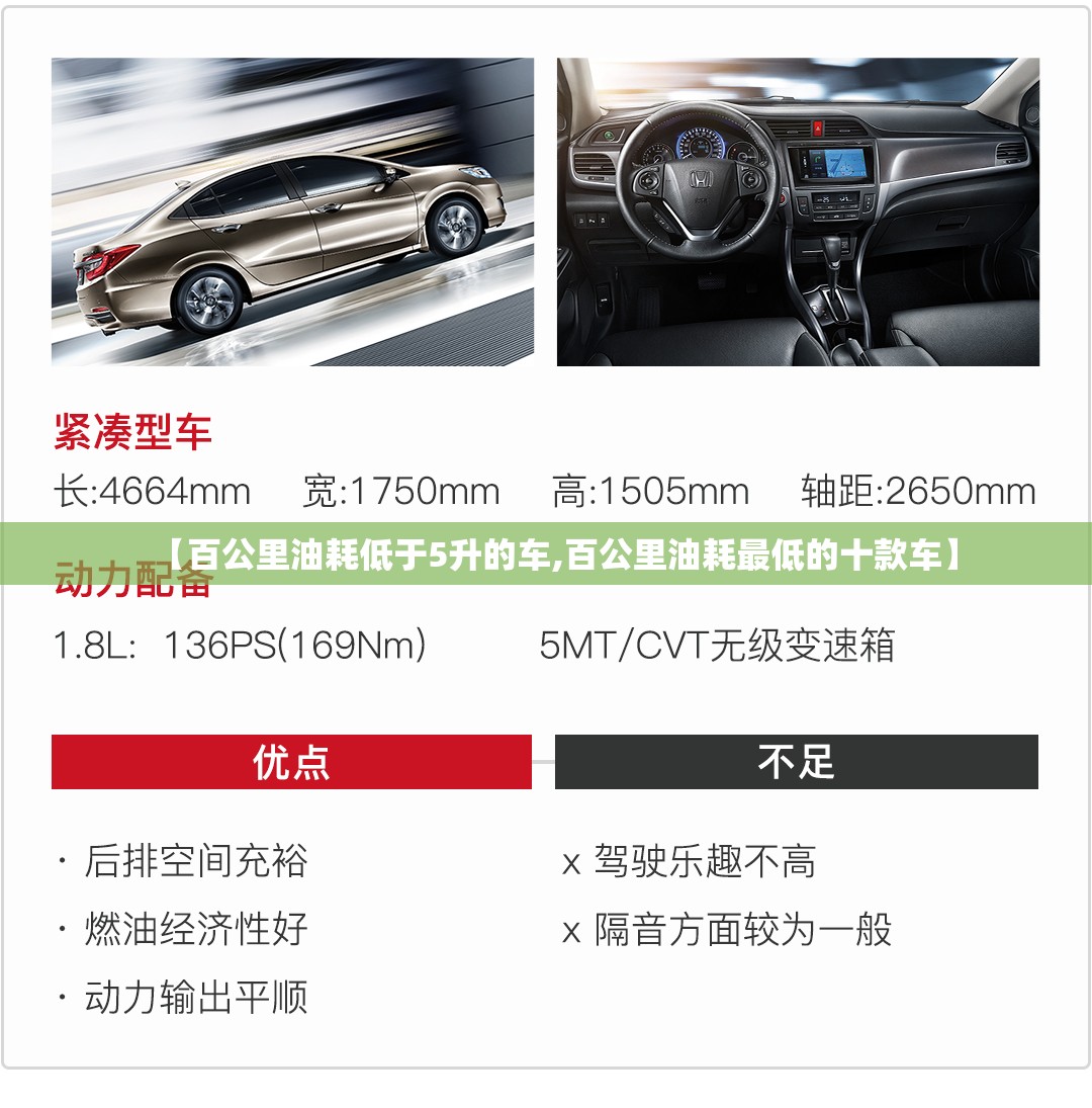 【百公里油耗低于5升的车,百公里油耗最低的十款车】