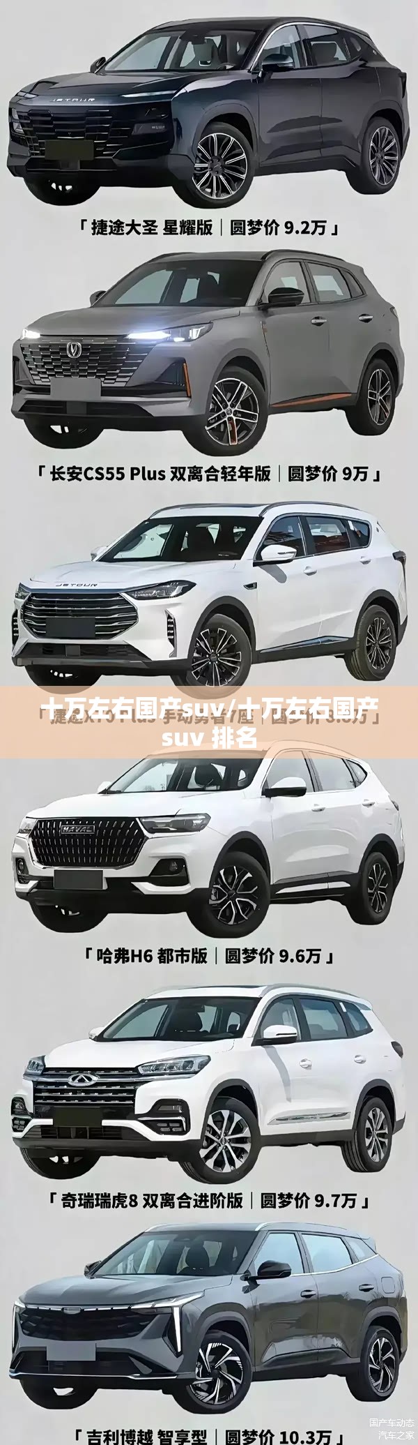 十万左右国产suv/十万左右国产suv 排名