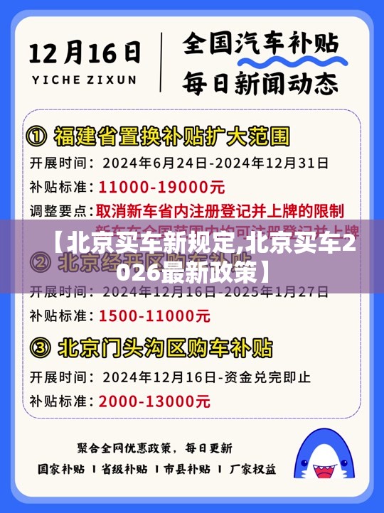 【北京买车新规定,北京买车2026最新政策】