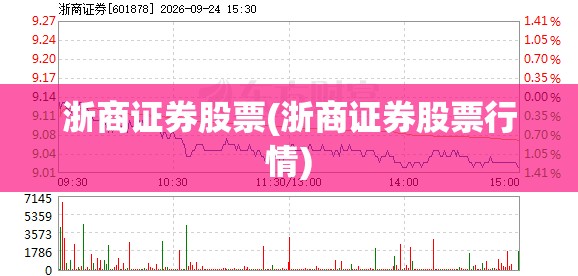 浙商证券股票(浙商证券股票行情) 浙商证券股票(浙商证券股票行情)