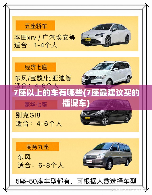 7座以上的车有哪些(7座最建议买的插混车)