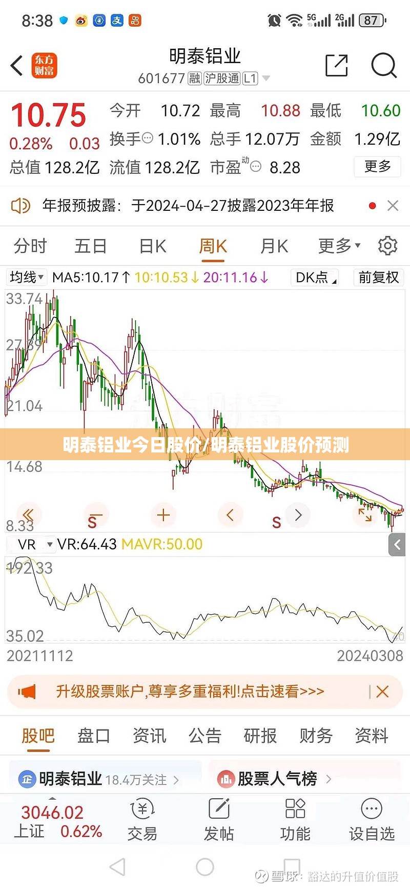 明泰铝业今日股价/明泰铝业股价预测
