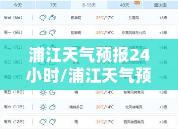 浦江天气预报24小时/浦江天气预报7天查询