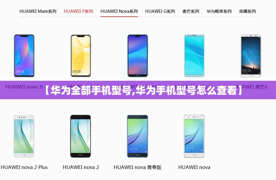 【华为全部手机型号,华为手机型号怎么查看】