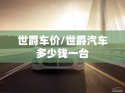 世爵车价/世爵汽车多少钱一台