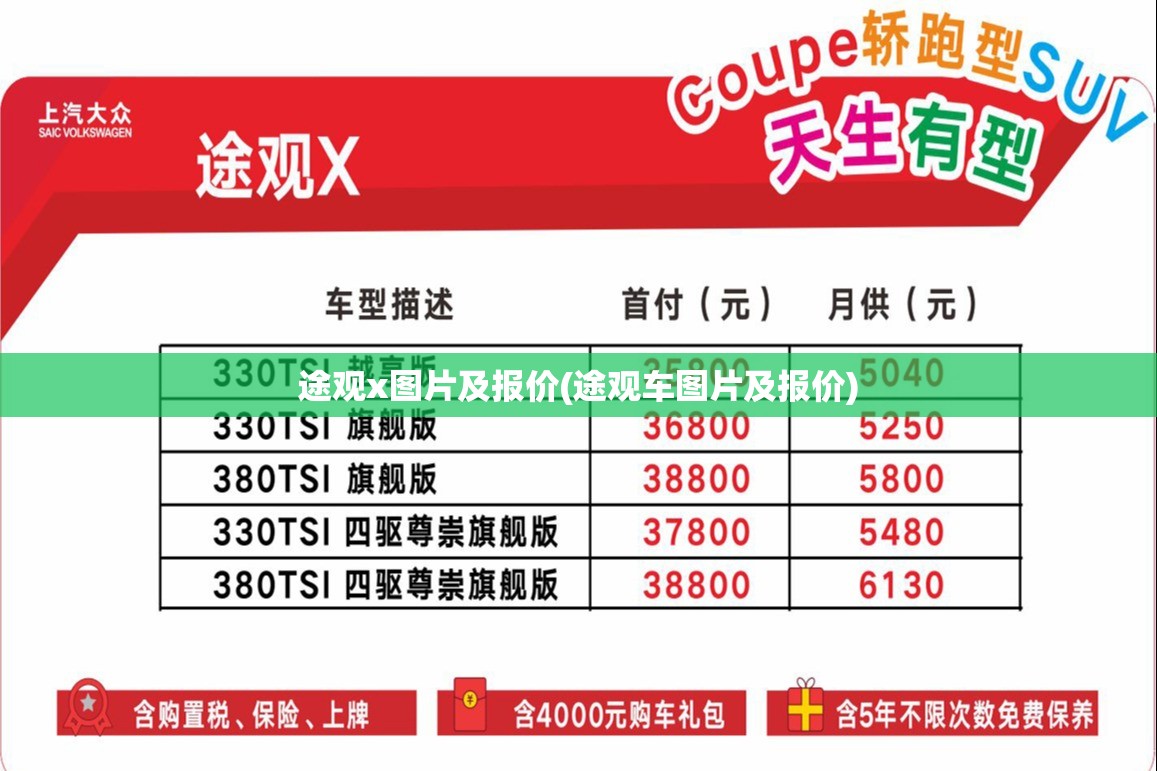 途观x图片及报价(途观车图片及报价)