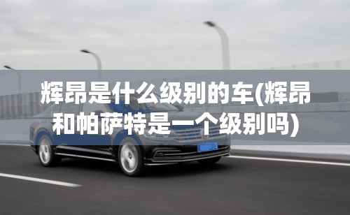 辉昂是什么级别的车(辉昂和帕萨特是一个级别吗) 辉昂是什么级别的车(辉昂和帕萨特是一个级别吗)