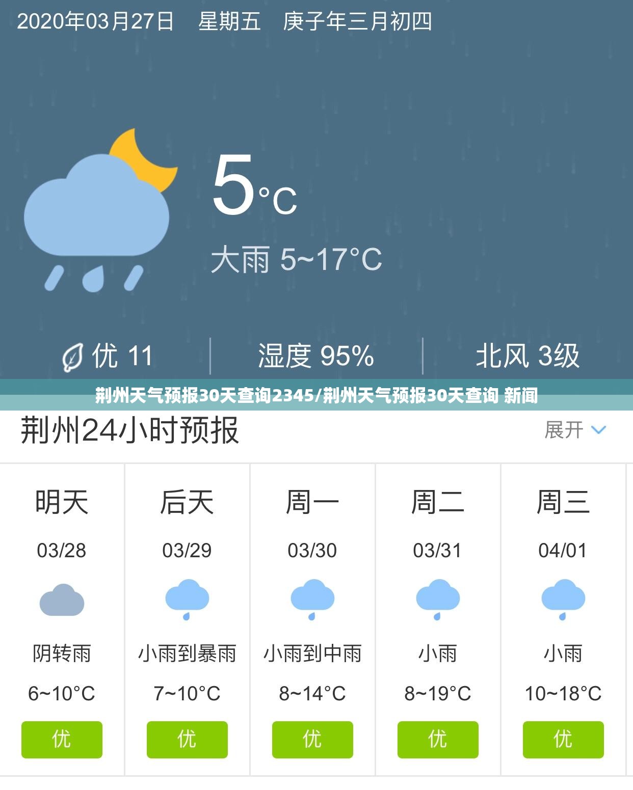 荆州天气预报30天查询2345/荆州天气预报30天查询 新闻