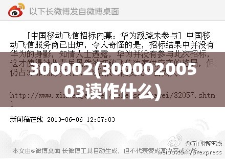 300002(30000200503读作什么)