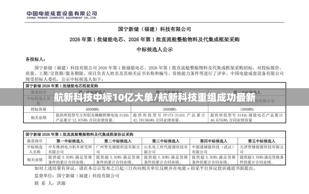 航新科技中标10亿大单/航新科技重组成功最新
