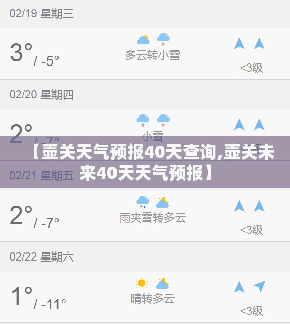 【壶关天气预报40天查询,壶关未来40天天气预报】