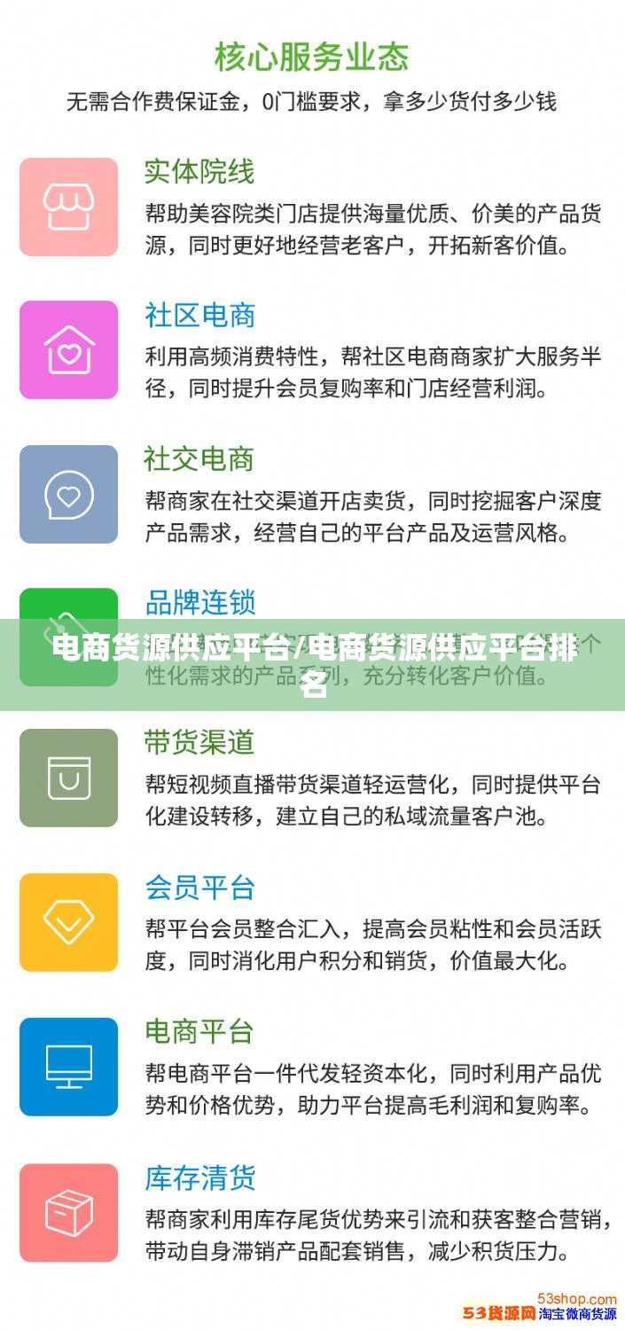电商货源供应平台/电商货源供应平台排名