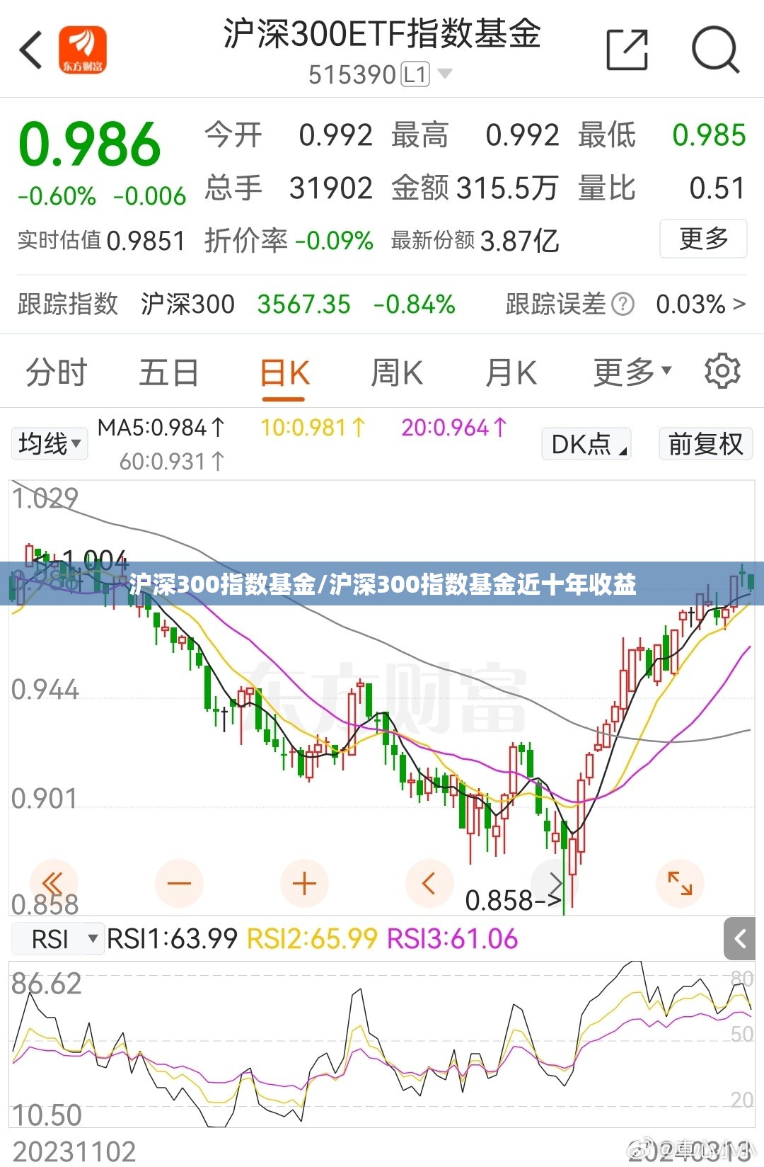 沪深300指数基金/沪深300指数基金近十年收益
