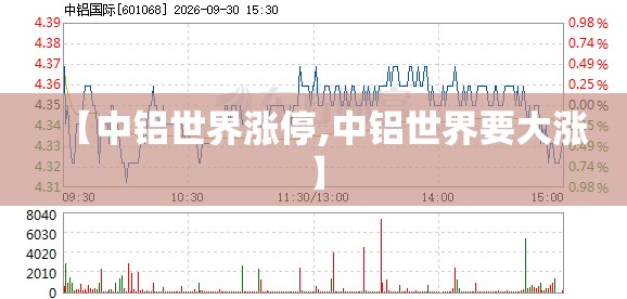 【中铝世界涨停,中铝世界要大涨】
