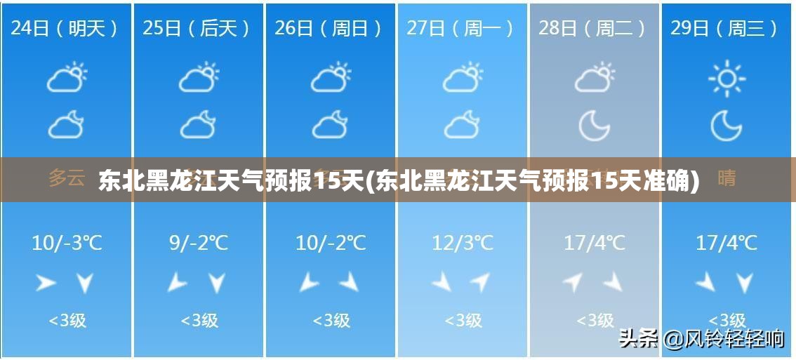 东北黑龙江天气预报15天(东北黑龙江天气预报15天准确)