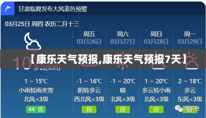 【康乐天气预报,康乐天气预报7天】