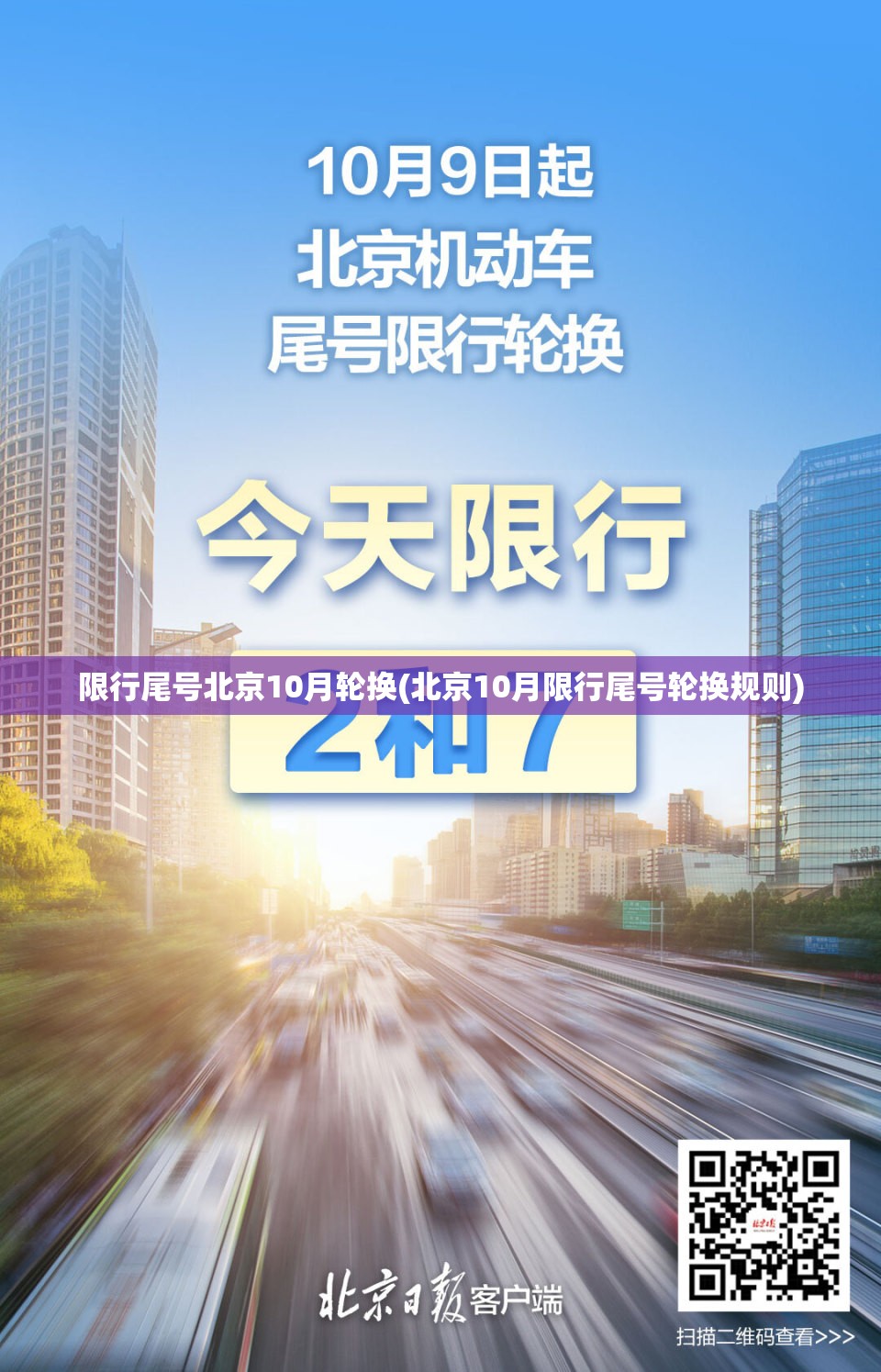限行尾号北京10月轮换(北京10月限行尾号轮换规则) 限行尾号北京10月轮换(北京10月限行尾号轮换规则)