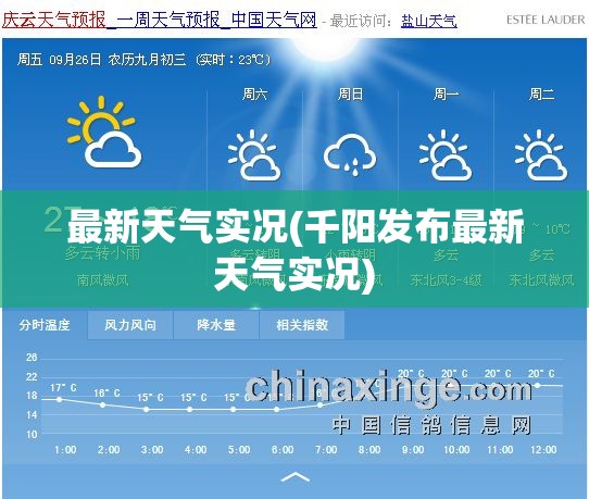 最新天气实况(千阳发布最新天气实况)