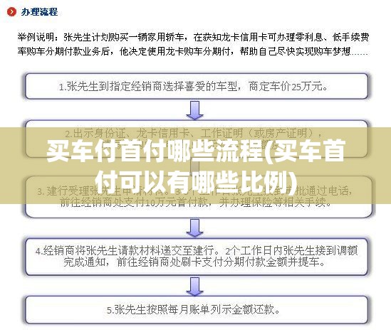 买车付首付哪些流程(买车首付可以有哪些比例)
