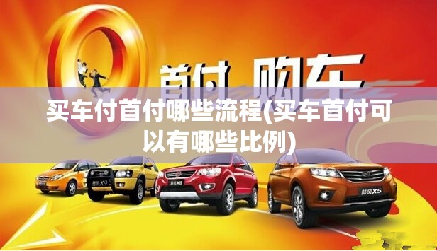 买车付首付哪些流程(买车首付可以有哪些比例)