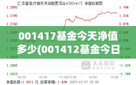 001417基金今天净值多少(001412基金今日净值查询估值多少)