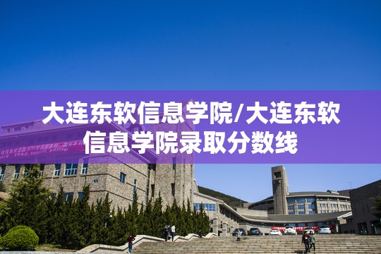 大连东软信息学院/大连东软信息学院录取分数线