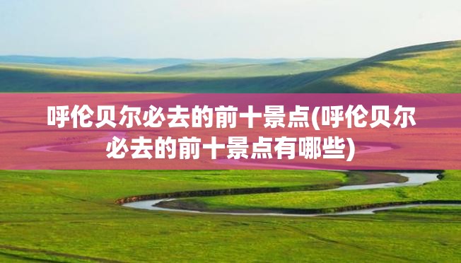 呼伦贝尔必去的前十景点(呼伦贝尔必去的前十景点有哪些)