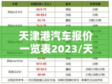 天津港汽车报价一览表2023/天津港汽车报价最新 天津港汽车报价一览表2023/天津港汽车报价最新