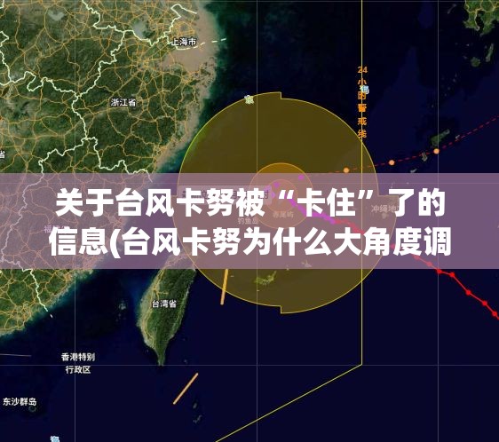 关于台风卡努被“卡住	”了的信息(台风卡努为什么大角度调头)