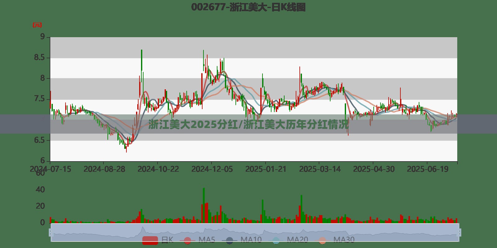 浙江美大2025分红/浙江美大历年分红情况