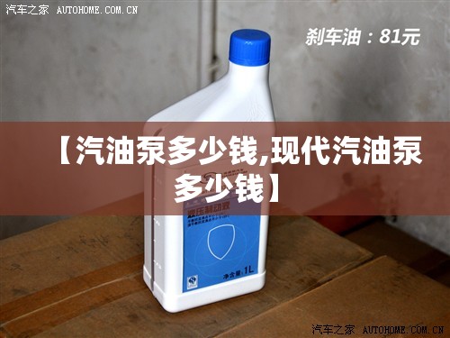 【汽油泵多少钱,现代汽油泵多少钱】