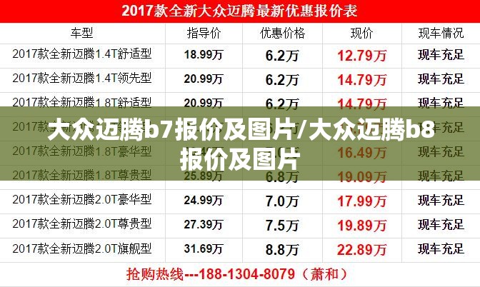 大众迈腾b7报价及图片/大众迈腾b8报价及图片