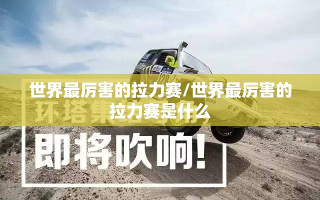 世界最厉害的拉力赛/世界最厉害的拉力赛是什么
