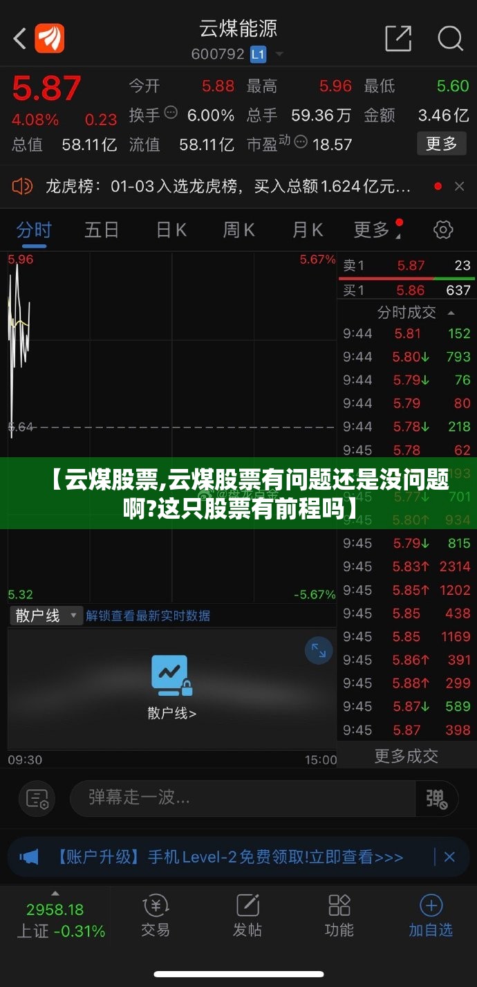 【云煤股票,云煤股票有问题还是没问题啊?这只股票有前程吗】