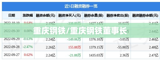 重庆钢铁/重庆钢铁董事长