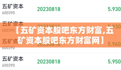 【五矿资本股吧东方财富,五矿资本股吧东方财富网】
