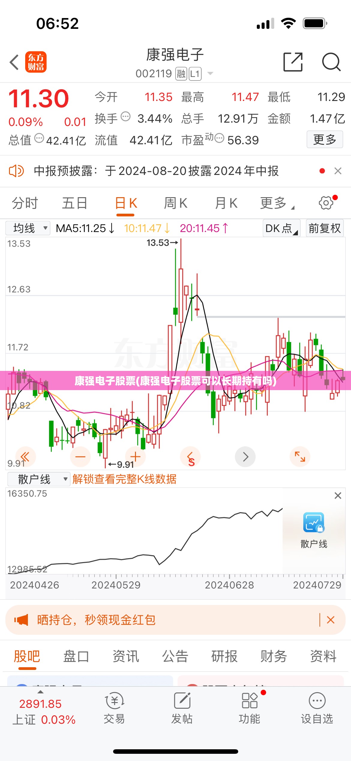 康强电子股票(康强电子股票可以长期持有吗)