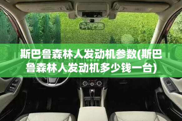 斯巴鲁森林人发动机参数(斯巴鲁森林人发动机多少钱一台)