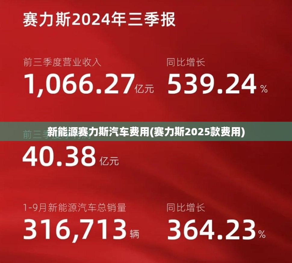 新能源赛力斯汽车费用(赛力斯2025款费用)