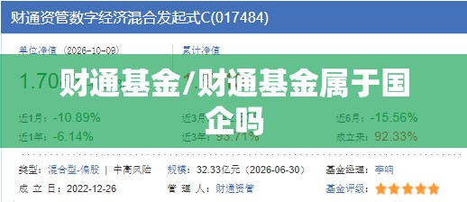 财通基金/财通基金属于国企吗