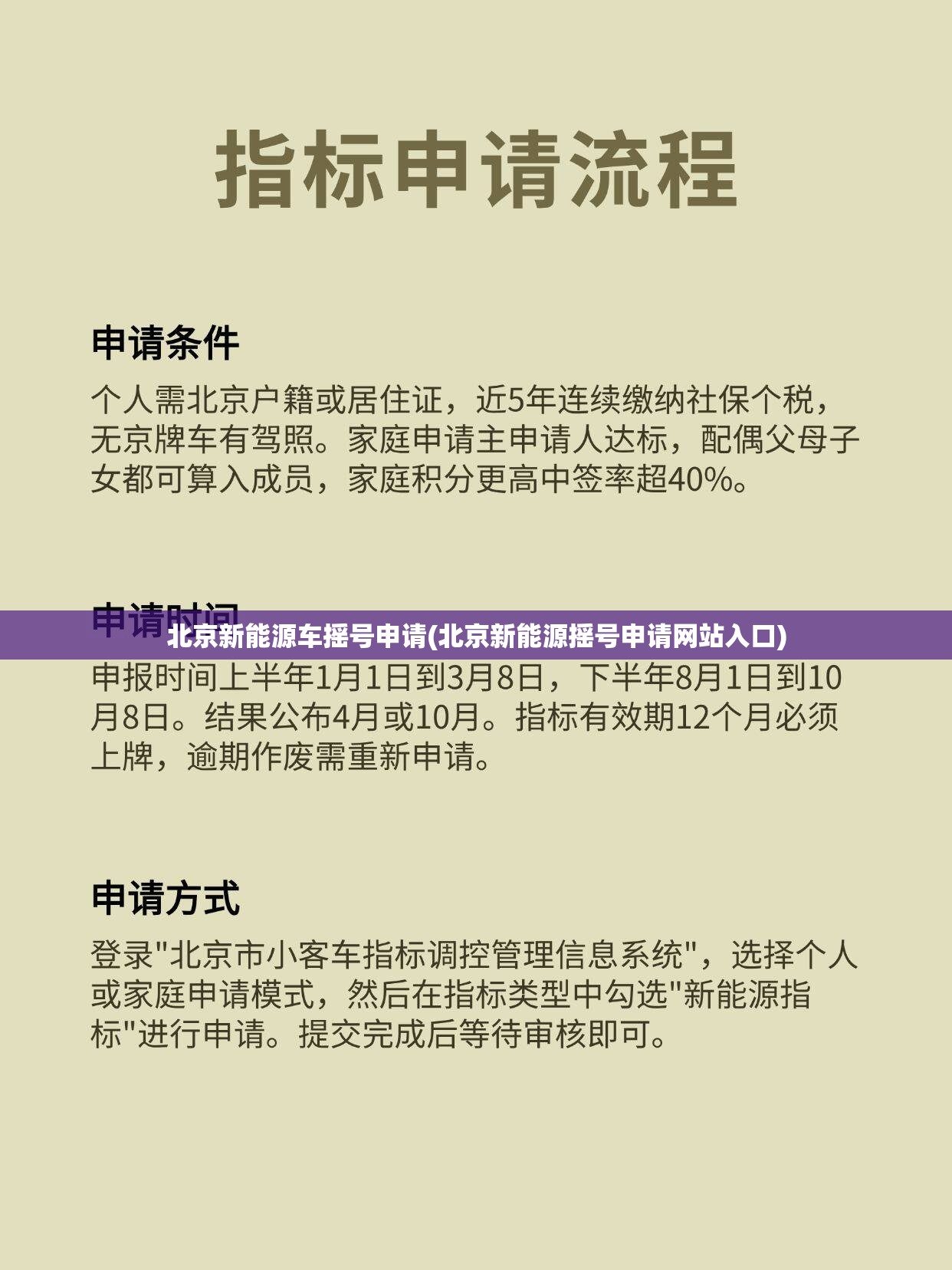 北京新能源车摇号申请(北京新能源摇号申请网站入口) 北京新能源车摇号申请(北京新能源摇号申请网站入口)