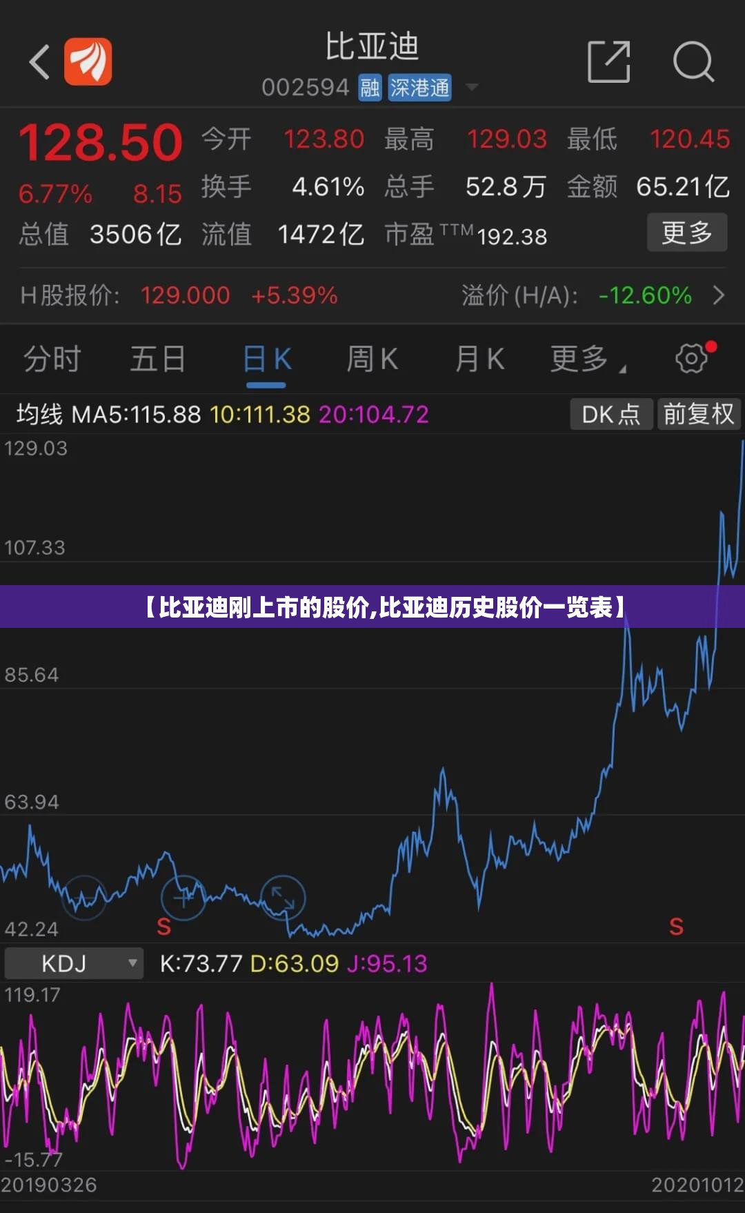【比亚迪刚上市的股价,比亚迪历史股价一览表】