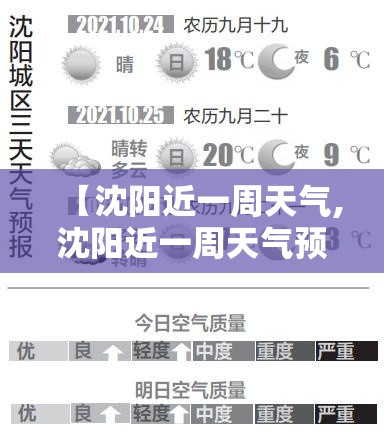 【沈阳近一周天气,沈阳近一周天气预报】