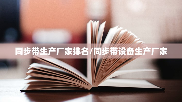 同步带生产厂家排名/同步带设备生产厂家