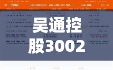吴通控股300292股吧/吴通股份股吧
