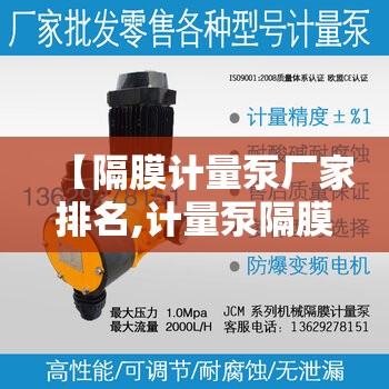 【隔膜计量泵厂家排名,计量泵隔膜片厂家】