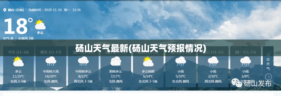 砀山天气最新(砀山天气预报情况)